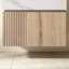 Meuble-lavabo suspendu de luxe de 61 cm avec lavabo en céramique, style familial moderne, meuble-lavabo suspendu de style milieu du siècle, armoire de salle de bain en pierre frittée