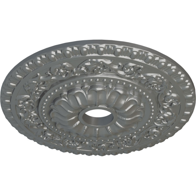Vaduz Ceiling Medallion, Silver