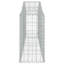 Ensemble de 7 paniers en fer galvanisé argentés Vidaxl Gabion-113973694