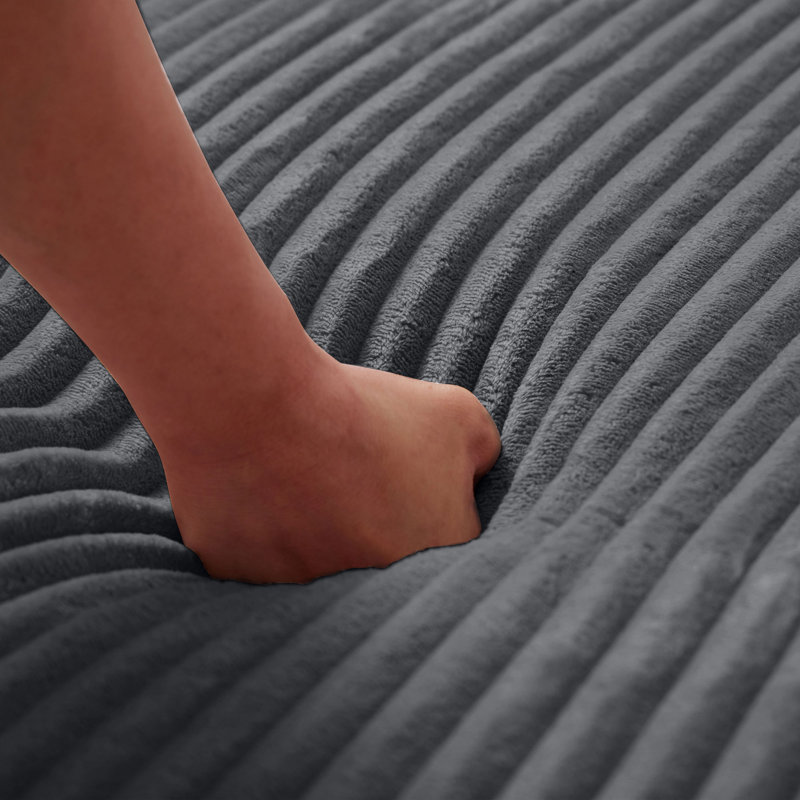 Canapé en L 102,76 po en forme de L avec méridienne Cloudy, Gris