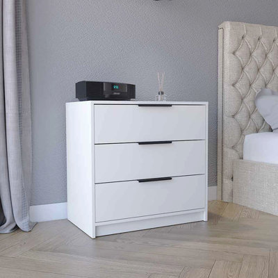 Commode 3 tiroirs, plateau supérieur