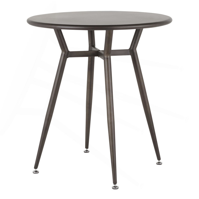 Palermo Round Metal Dining Table, Antique