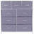 Sorbus 9 Drawers Dresser with Steel Frame and Wood Top-1140062342