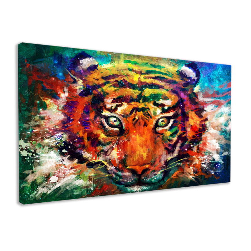 Tiger - Wrapped Canvas Art Prints, 61cm H x 101cm W x 2cm D