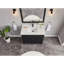 42" Cadet Finish Solid Wood Sink Vanity  With 1' Artificial Stone Top-1571725722