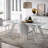 Extendable Metal Base Dining Table