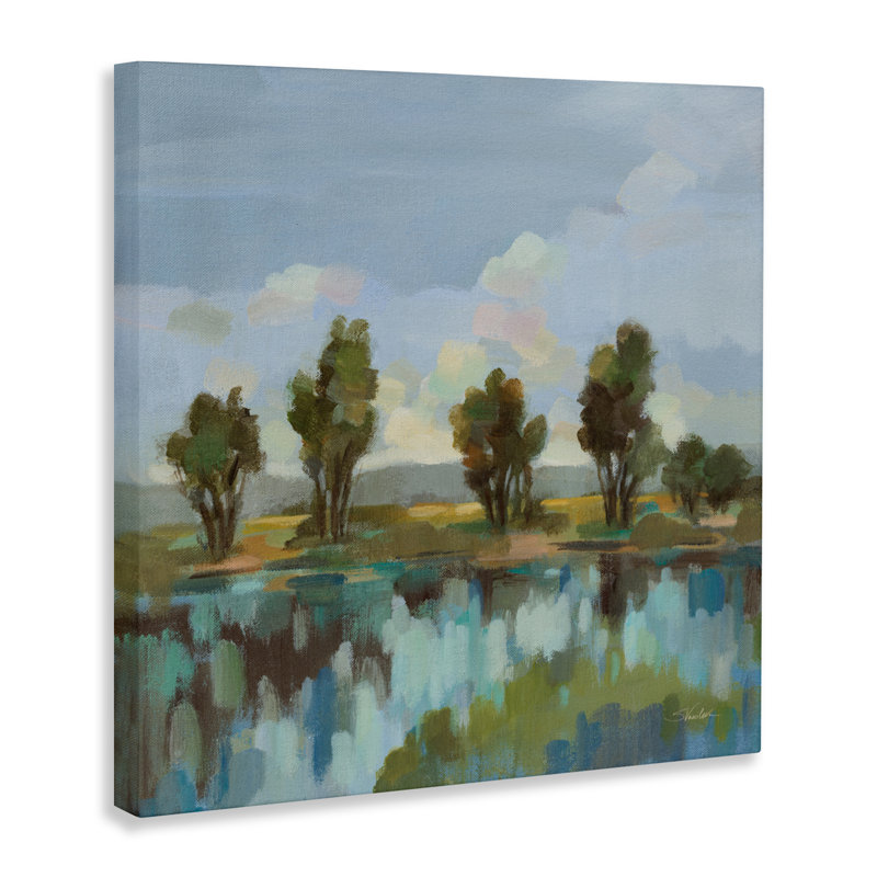 «Scenic River Reflections Canvas» par Silvia Vassileva, H 36 po x l 36 po