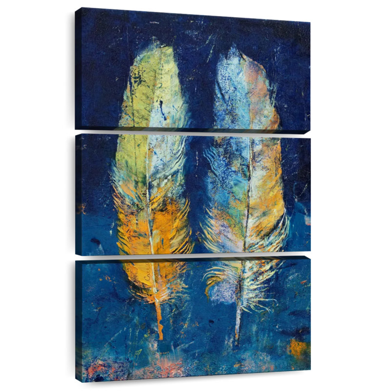 Feathers Duo, 23" H x 14" W