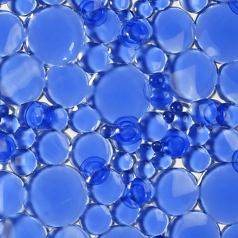 Tapis de douche 15 po x 27 po Jalese, Bleu marine