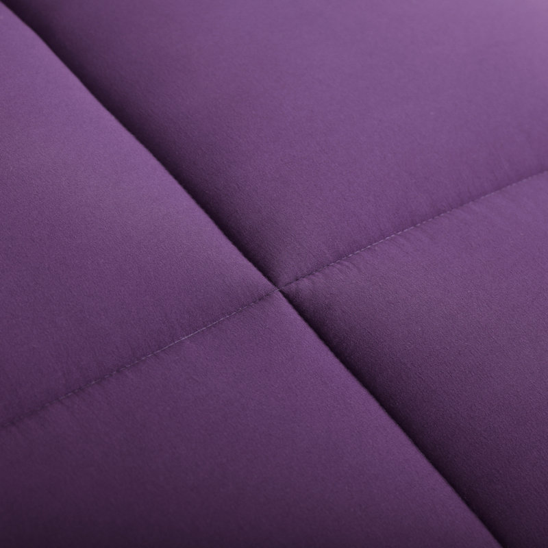 Ensemble d'édredon en microfibre 5/7-pièces , Édredon pour grand lit simple + 4 pièces supplé, Lavande / mauve