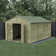 Beckwood 8 ft. W x 10 ft. 6 in. D Solid Wood Apex Garden Shed