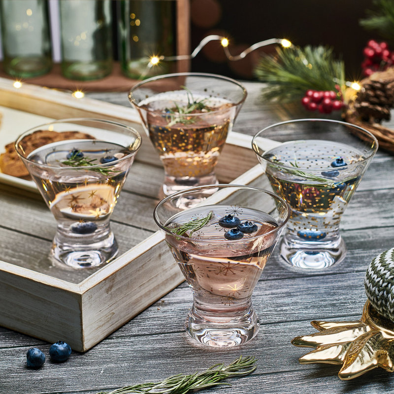 Party 10 oz. Stemless Martini Glasses