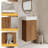 Compact Floating Ceramic Basin Bathroom Vanity