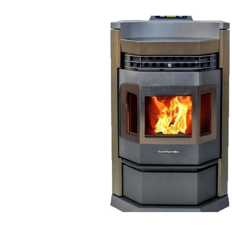 2800 Square Feet Direct Vent Freestanding Wood Pellets Stove with Blower and with Adjustable Thermostat