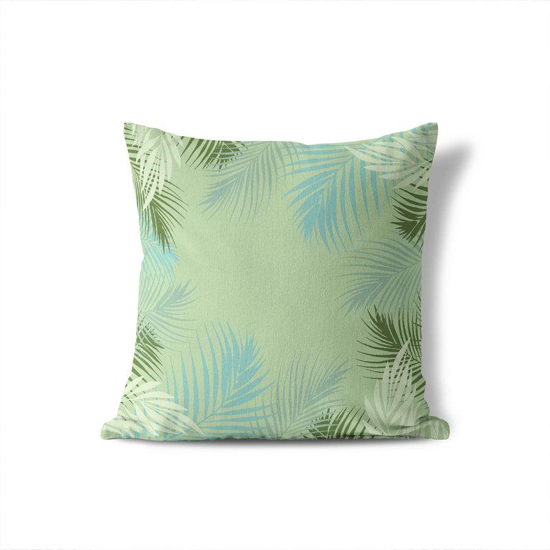 Palm Outdoor Pillow, 16"H x 16"W
