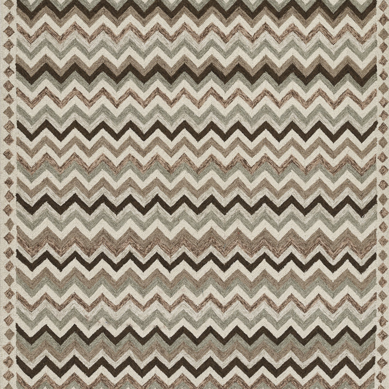 Tapis en laine touffeté à la main Abbott, Rectangle 3 pi 6 po x 5 pi 6 po