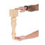 Pieds de ferme en bois franc non fini l 3-3 / 4 po x H 16 po (paquet de 2)