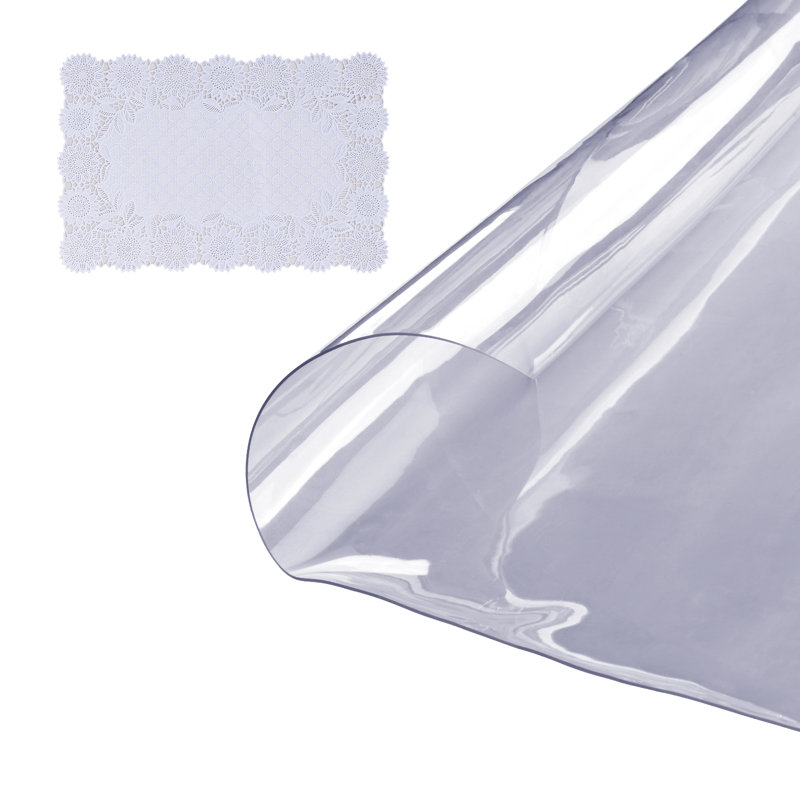 Clear Table Cover Protector Table Cover, 0.06" H x 24" W x 12" D