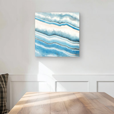 Textured Geode - Bathroom Abstract Metal Print | Home Decor