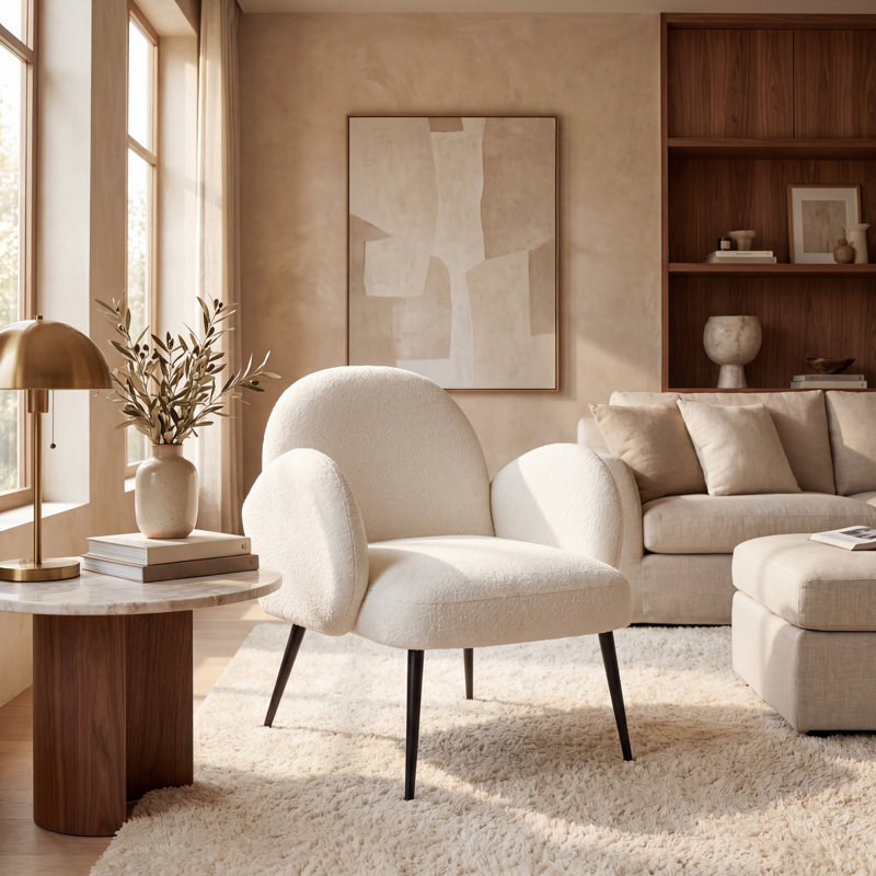 Fauteuil de 26,8 po de largeur, Ivoire