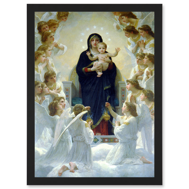 The Virgin With Angels - Single Picture Frame Art Prints