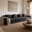Canapé modulaire sans siège à 4 places, canapé modulaire Cloud avec assise profonde, canapé modulaire moderne à 4 places avec coussins décoratifs Tissu en velours côtelé-1459953774-1459953763