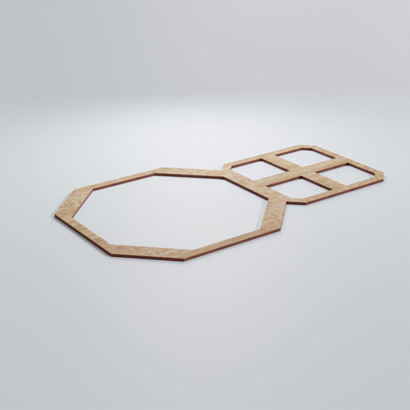 Panneaux muraux en bois Johnston, Chêne rouge, H 15 3/8 po x l 25 3/4 po x P 1/4 po