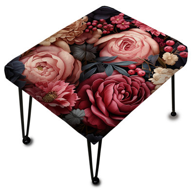 Victorian Rose somptueux motif floral - Repose-pieds rectangulaire floral