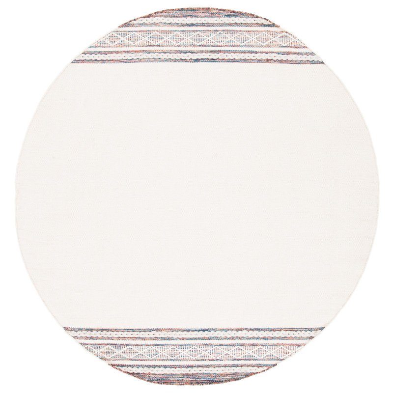 Montauk Hand Loomed Cotton Rug, Round 6'