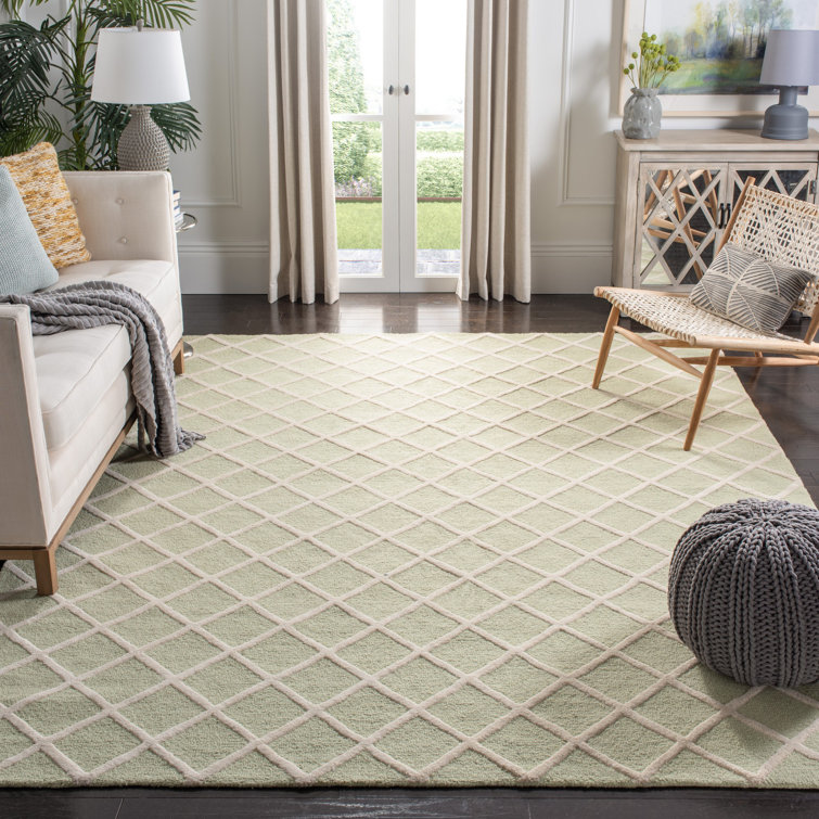 Sanyla Hand Tufted Wool Geometric Rug
