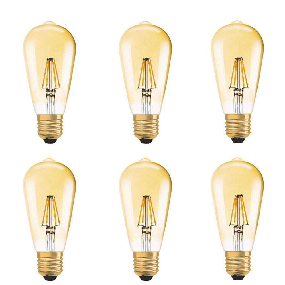 Samah E27 Incandescent Vintage Edison GLS Light Bulb Amber