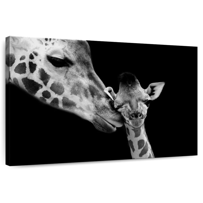 Brampt Motherly Giraffe, 30" H x 45" W