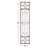 Wood Distressed Ornamental Panel Scroll Cream Wall Decor with Bronze Metal Wire Details