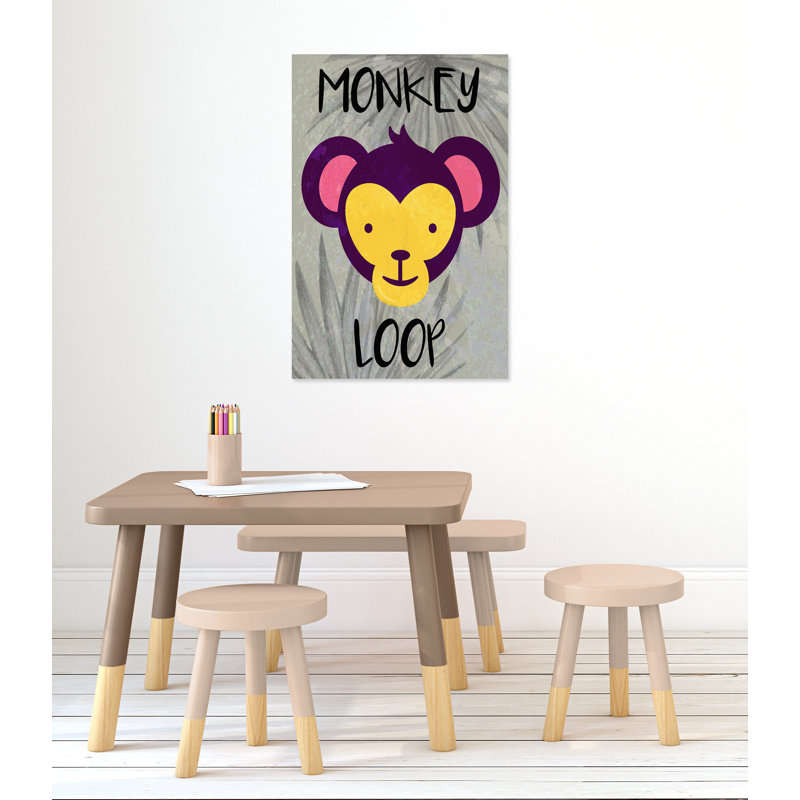 «Monkey Loop», impression sur papier, H 36 po x l 24 po x P 1,5 po, Canevas