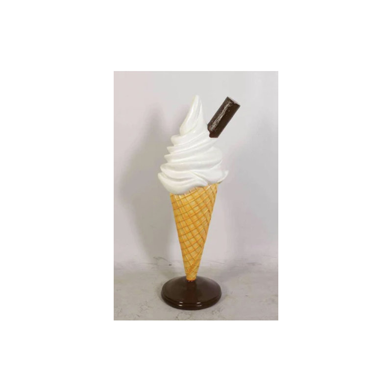 Petite statue surdimensionnée crème glacée à la vanille