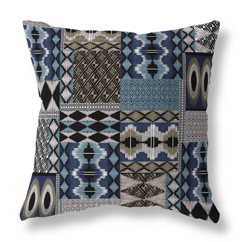 Amrita Sen Patched Perfection Patchwork Reversible Throw Pillow