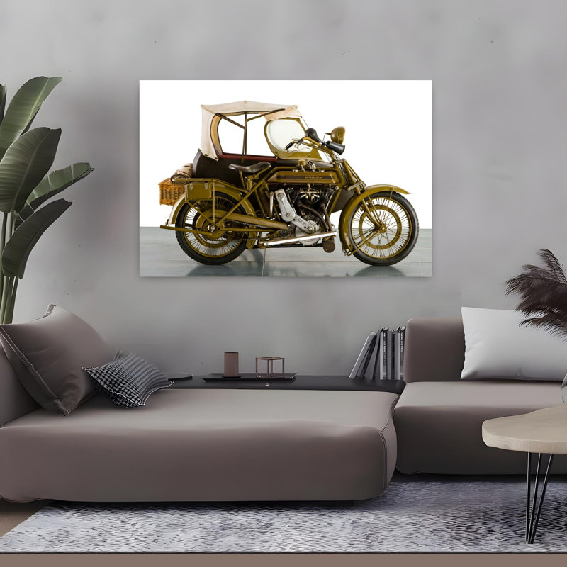 1915 Motosacoche 996Cc Combinaison de motocyclette, paysage abstrait classique, art mural, H 32 po x l 48 po
