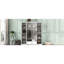 Armoire blanche à 4 portes avec tiroir coulissant - Rangement pratique contemporain pour les chambres spacieuses