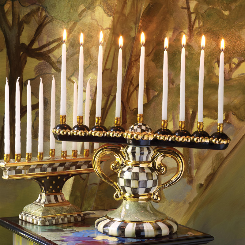 Courtly Check® Ceramic Menorah