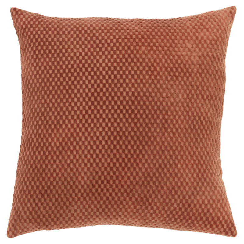 Housse de coussin rectangulaire avec insert lombaire 100% coton Zoya, Terra Cotta