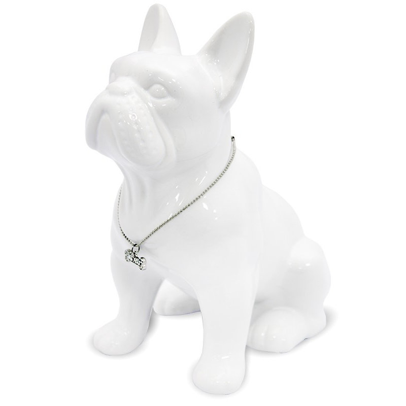 Altamese Figurines & Sculptures, 22cm H x 18cm W x 11.5cm D, White/Silver