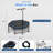 SereneLife Pro Aerobics Fitness Trampoline - Portable Gym Sports Trampoline with Adjustable Handrail 