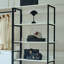 Metal Frame Closet - Deep Storage Options, & , Water Heat , Stain Scratch Protected, E0 Board Walk In With White, Extra Capacity,