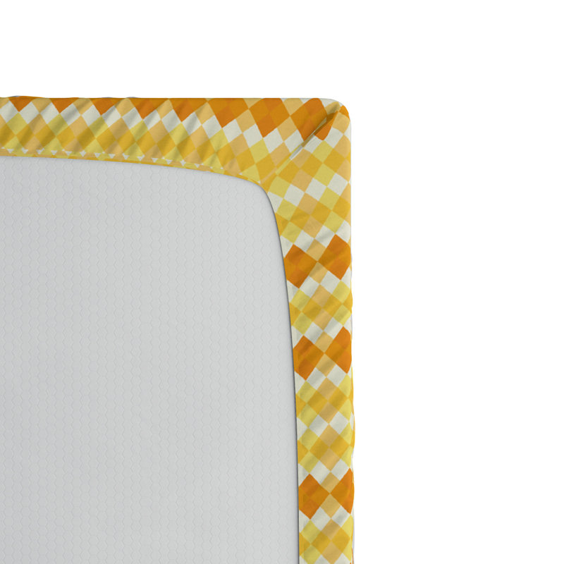 Microfiber Geometric Fitted Sheet, Full Fitted Sheet