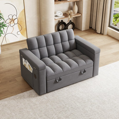 Lit de bureau pour ordinateur de 65 pouces à usage multifonctionnel, revêtement en velours, facile à entretenir dans le salon, panneau pliable et port, confortable pour la chambre des gros