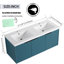  Ensemble de meuble-lavabo double 48 po avec plateau en résine Larchdale-1812998060-1812998063