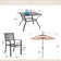 Alyah Square 4 - Person 37" Long Dining Set with Umbrella