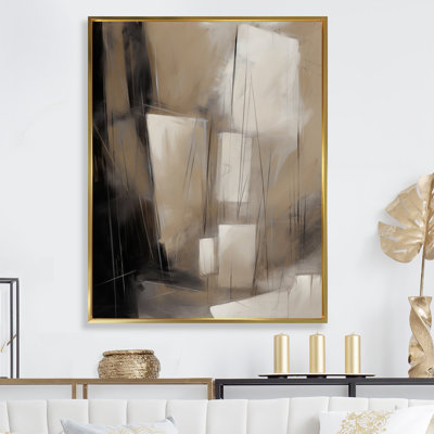 Mélange géométrique gris beige Phebe I