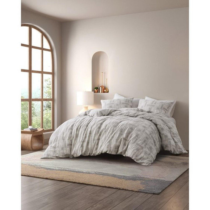 Ensemble de 3 édredons en coton jacquard surdimensionnés