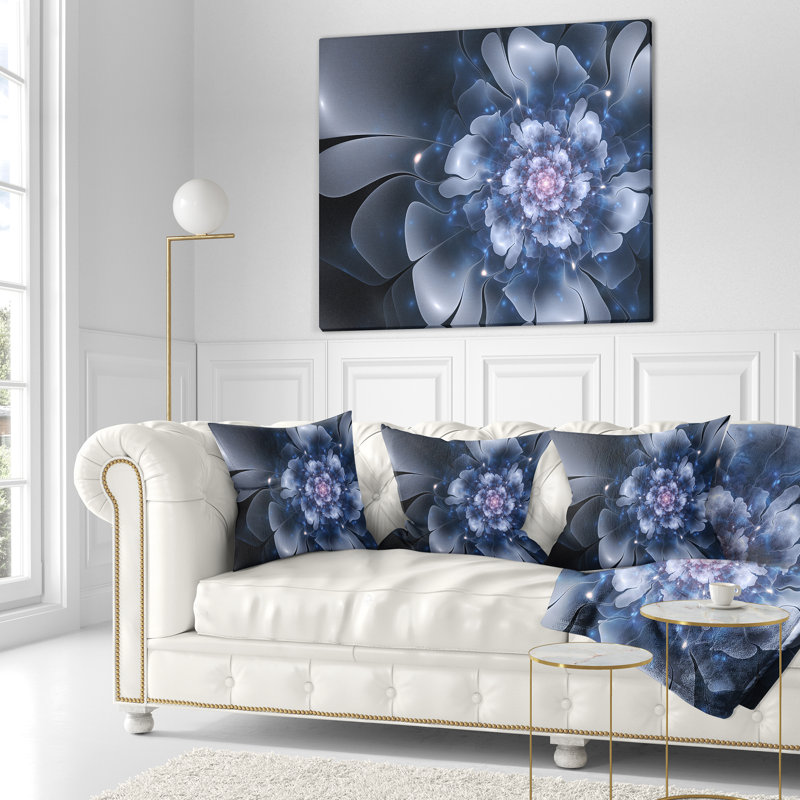 Housse et insert de coussin floral, 16 po x 1 po, Coussin décoratif